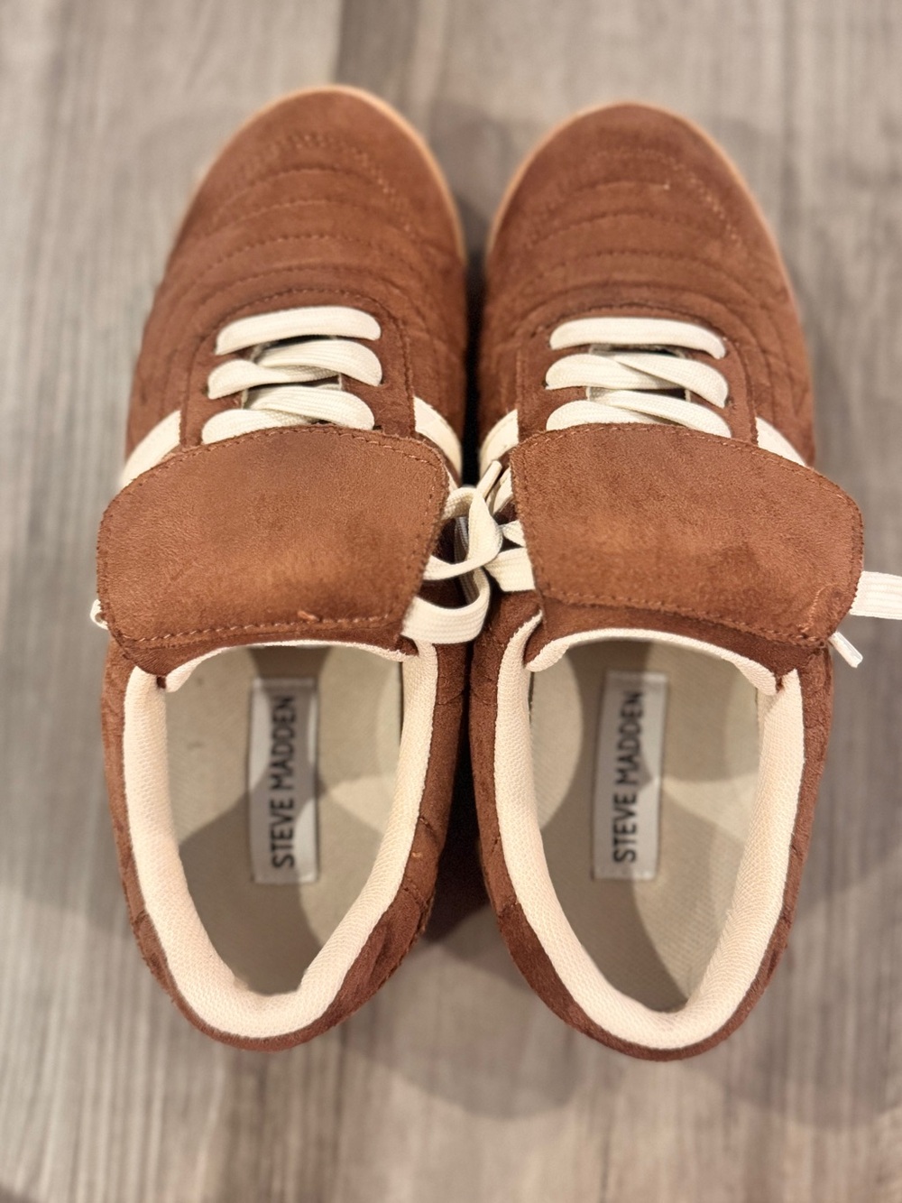 Steve Madden Brown Suede Sneakers